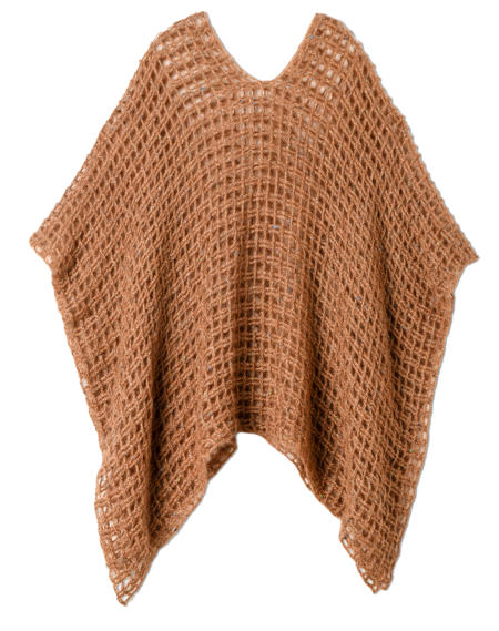 Anleitung Nr. 19455 Häkelponcho aus Natural Superkid Tweed