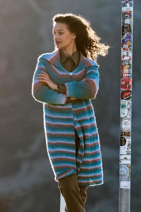 Anleitung Nr. 19099 Hoodie-Mantel aus Gomitolo Gala