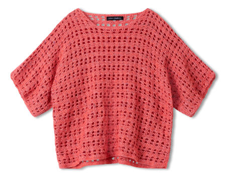 Anleitung Nr. 19452 Häkelshirt aus Natural Superkid Tweed & Filo Paillettes