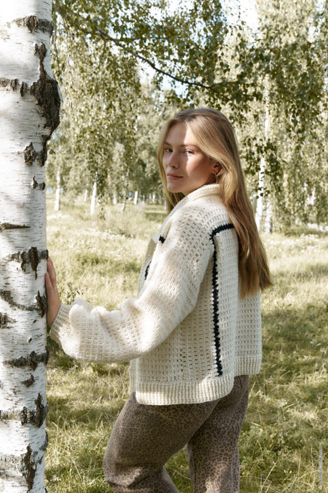 Anleitung Nr 17941 Hemdjacke aus Cashmere 16 fine & Soffio