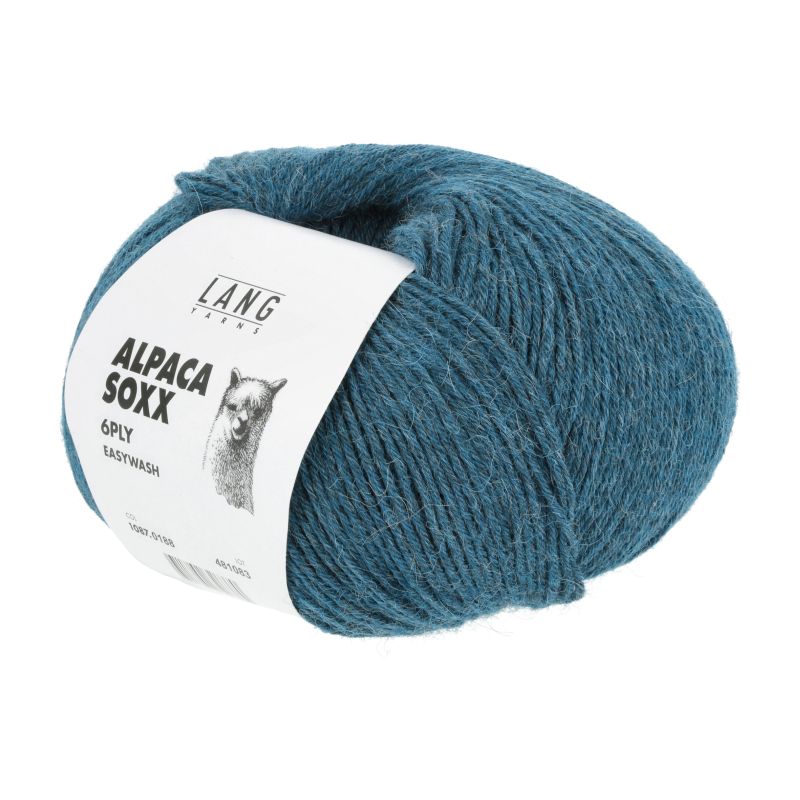 1087.188 petrol hell melange (Alpaca Soxx 6-fach)
