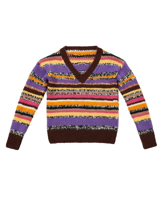 Anleitung Nr. 16916 Streifen-Pullover aus Brigitte No. 2 & Brigitte No. 3 (Lana Grossa)