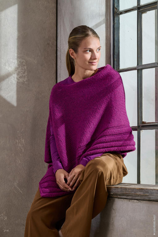 Anleitung Nr. 18033 Poncho aus Cool Merino Big