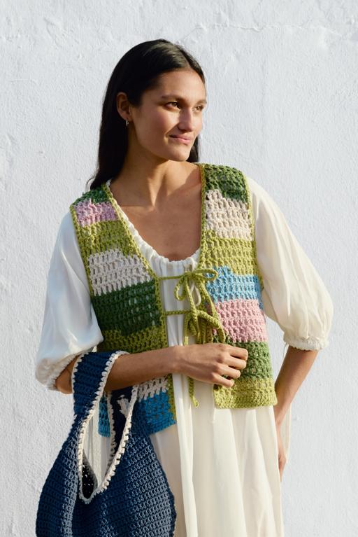 Anleitung Nr. 18628 Weste aus Natural Cotton