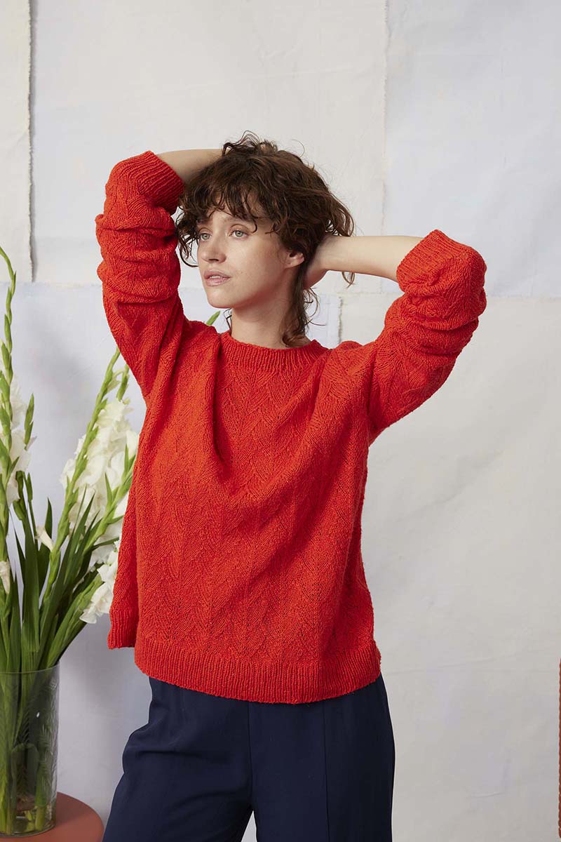 Anleitung Nr. 18384 Pullover "Nellna" aus Ananas (Lang Yarns)