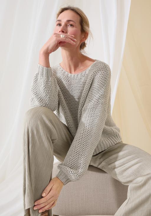Anleitung Nr. 18527 Pullover aus Cotton Silk