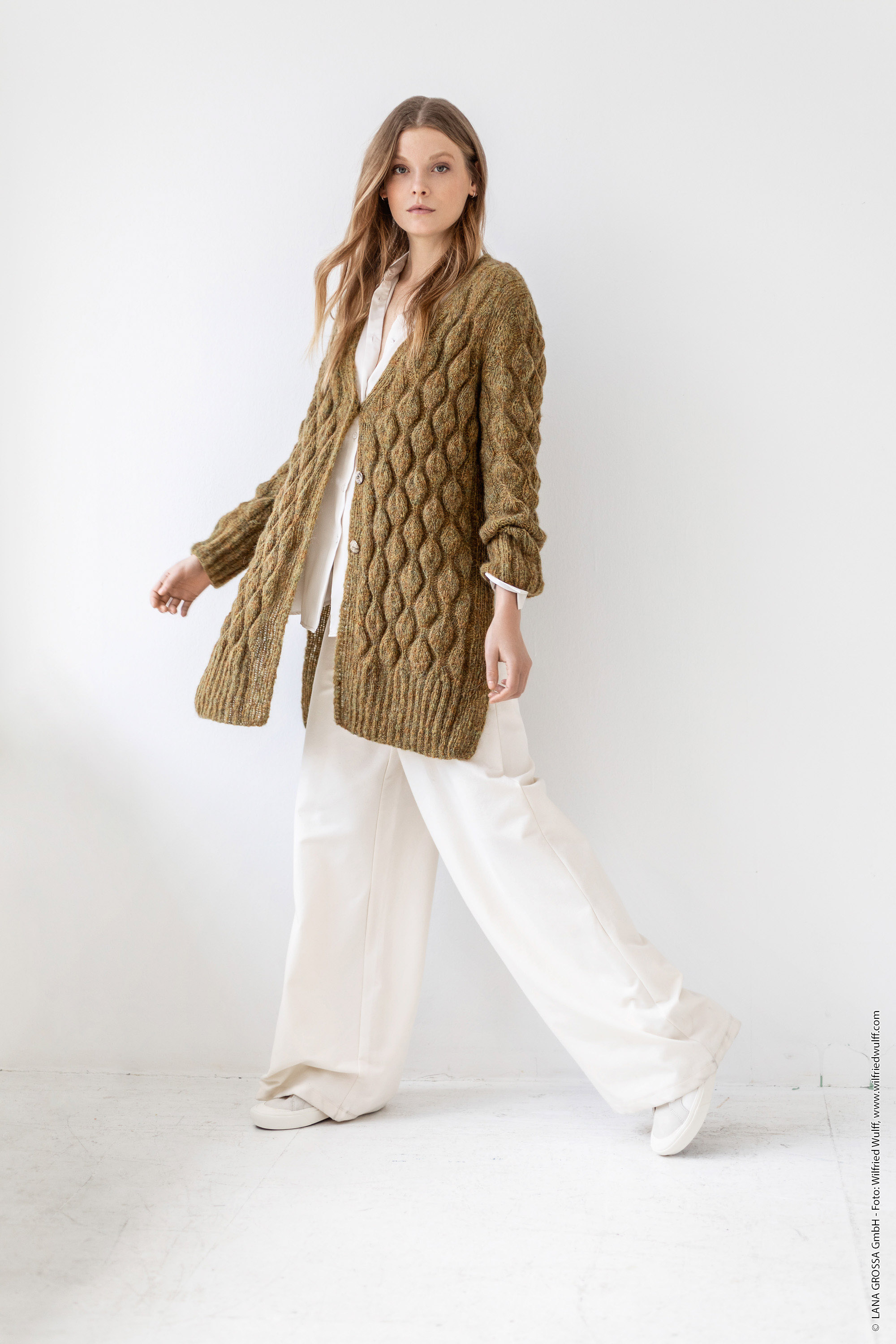 Anleitung Nr 16080 Longjacke aus Nuvoletta