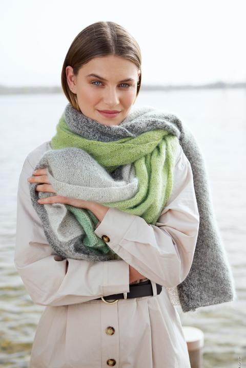 Anleitung Nr. 17599 Tuch aus Merino Lace Aquarell & Silkhair