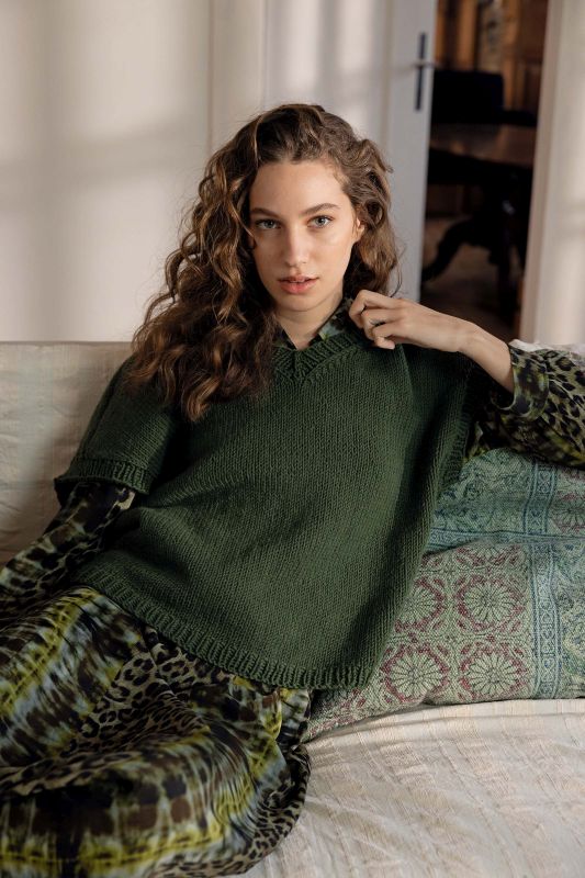 Anleitung Nr. 18074 Pullunder aus Cashmere+