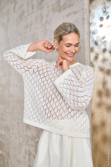 Anleitung Nr. 19508 Pullover aus Landlust Sommerseide