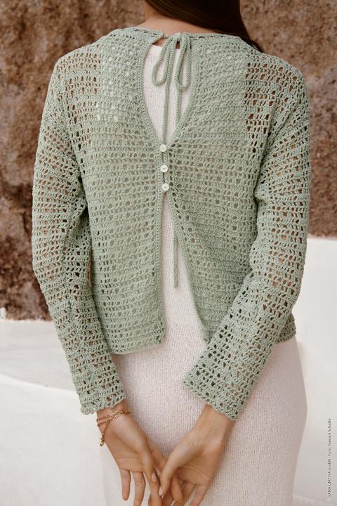 Anleitung Nr. 16136 Häkel-Pullover aus Capri
