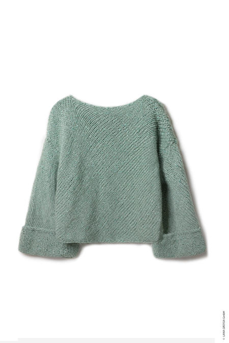 Anleitung Nr. 19044 Diagonal gestrickter Pullover aus Lucciola
