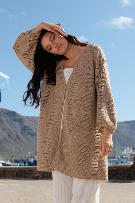 Anleitung Nr. 18631 Longcardigan aus Alta Moda Cotolana