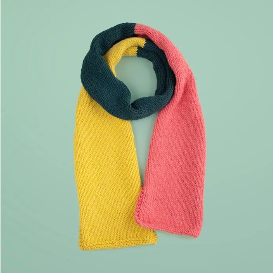 Colourblock Schal - Strickkit für Anfänger (Scheepjes)
