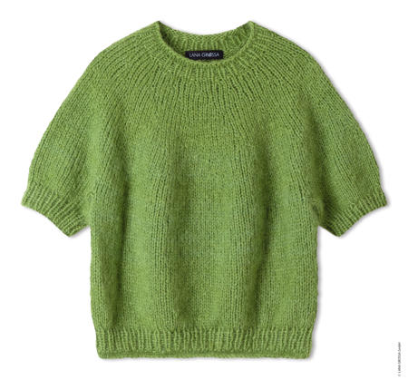 Anleitung Nr. 19241 Rundpassen-Pullover aus Mohair di Gio