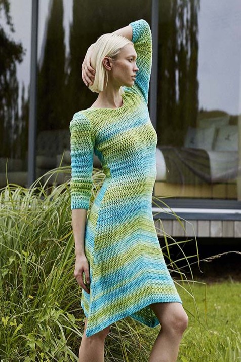 Anleitung Nr. 18338 Kleid "Fresh-Air" aus Glow (Lang Yarns)