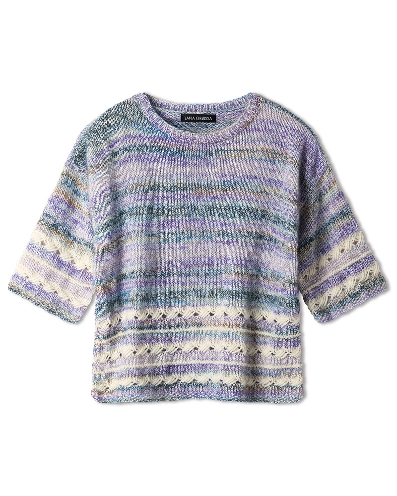 Anleitung Nr. 18252 Pullover aus Ecopuno, Cottonhair & Summer Softness