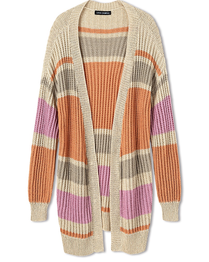 Anleitung Nr. 18312 Longcardigan aus Solo Lino
