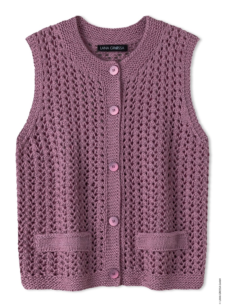 Anleitung Nr. 18508 Weste aus Summer Cashmere
