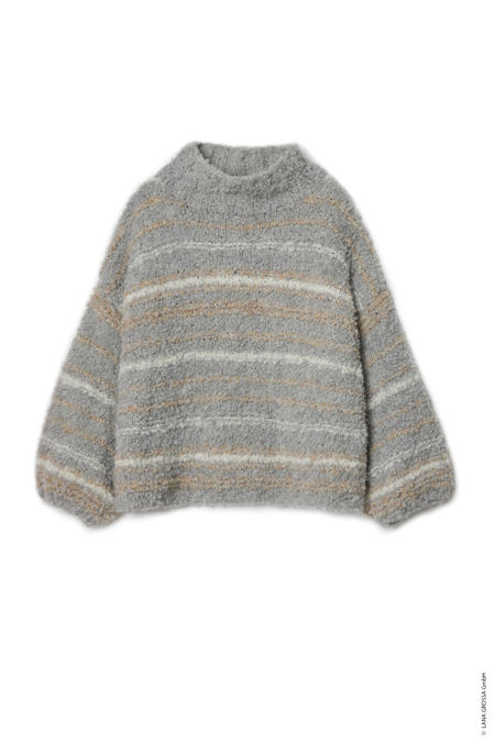 Anleitung Nr. 19066 Streifen-Pullover aus Orsetto