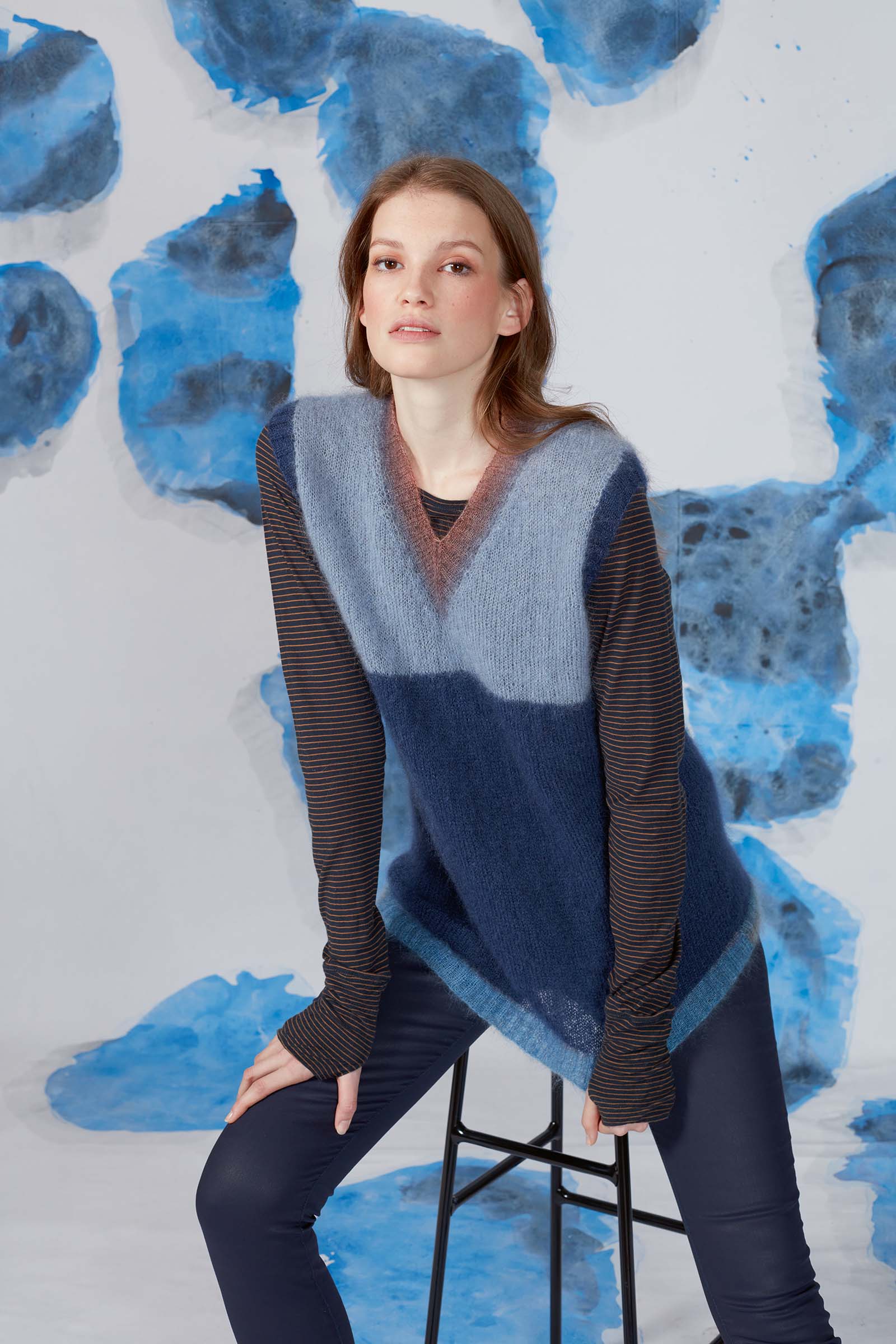 Anleitung Nr. 16569 Pullunder aus Mohair Luxe Color