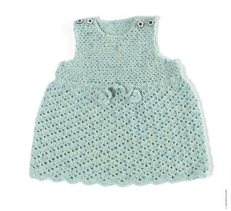 Anleitung Nr. 19316 Kleid aus Cool Wool Baby Print Punto