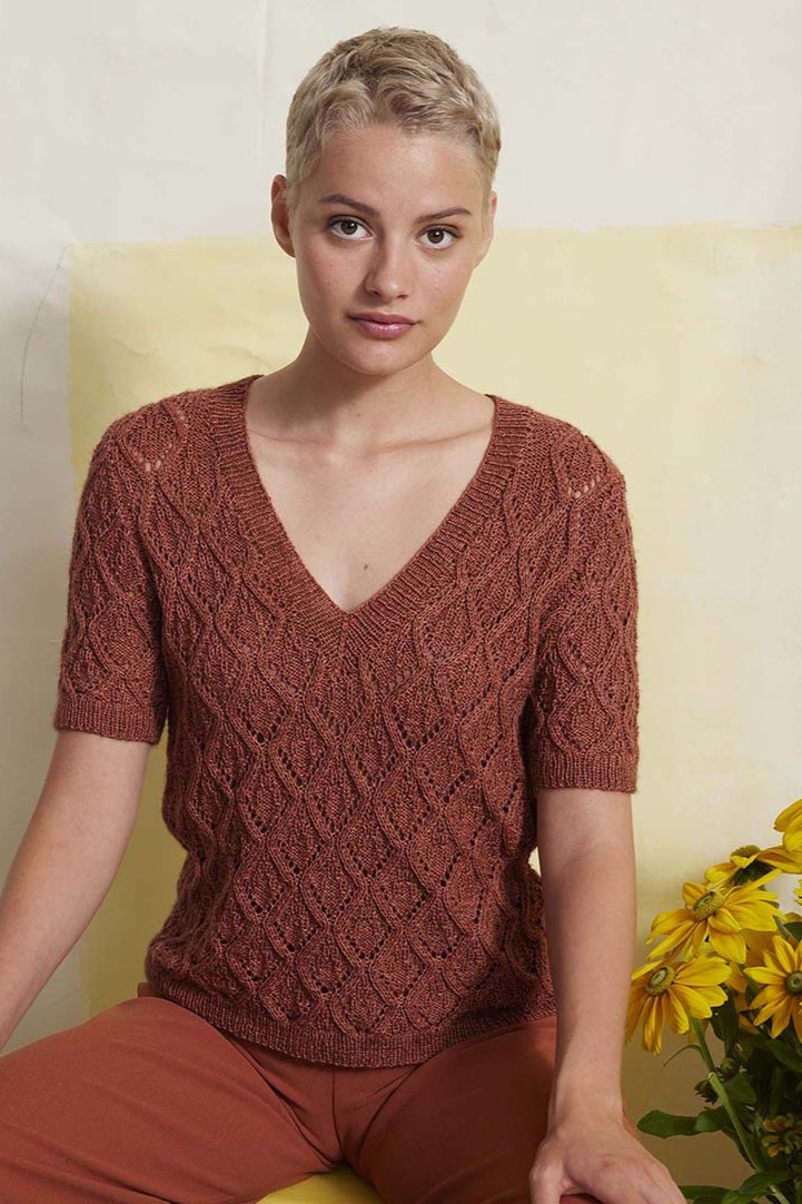 Anleitung Nr. 18379 Kurzarmpullover "Jolka" aus Vaya (Lang Yarns)