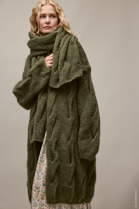 Anleitung Nr. 19236 Oversized-Cardigan aus Mohair di Gio