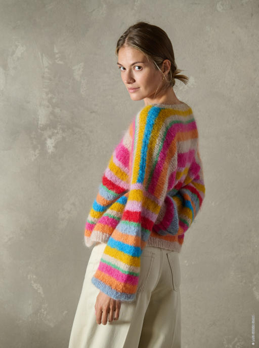 Anleitung Nr. 18060 Pullover aus Mohair Moda