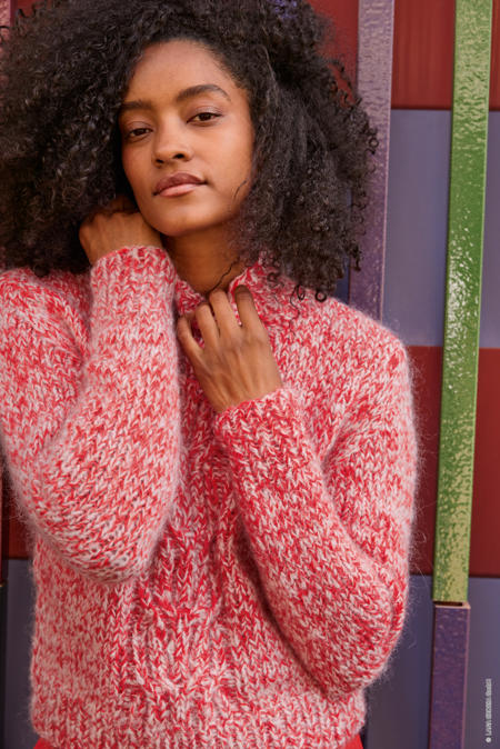Anleitung Nr. 19023 Pullover aus Brigitte No. 2 & Mohair Moda