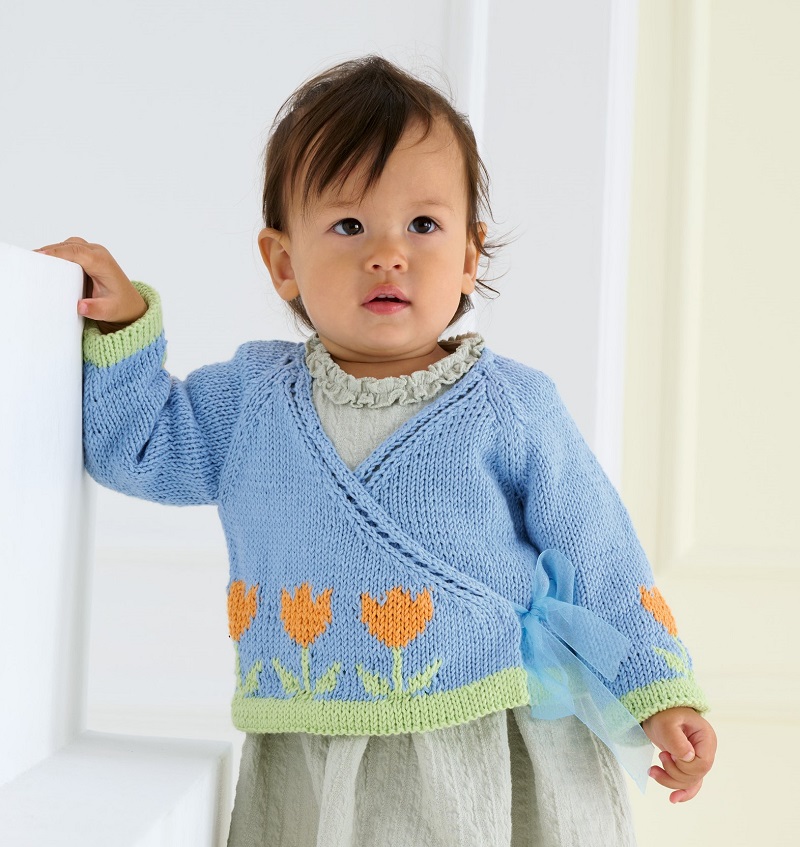Anleitung Nr. 19634 Wickeljacke aus Soft Cotton (Lana Grossa)