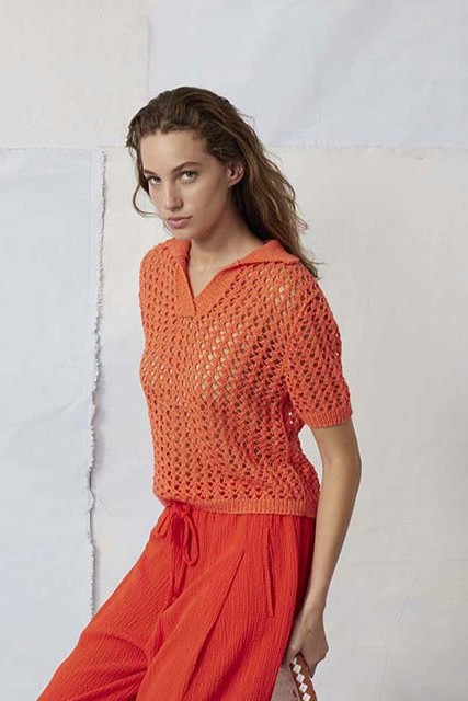 Anleitung Nr. 18382 Kurzarmpullover "Ankea" aus Ananas (Lang Yarns)