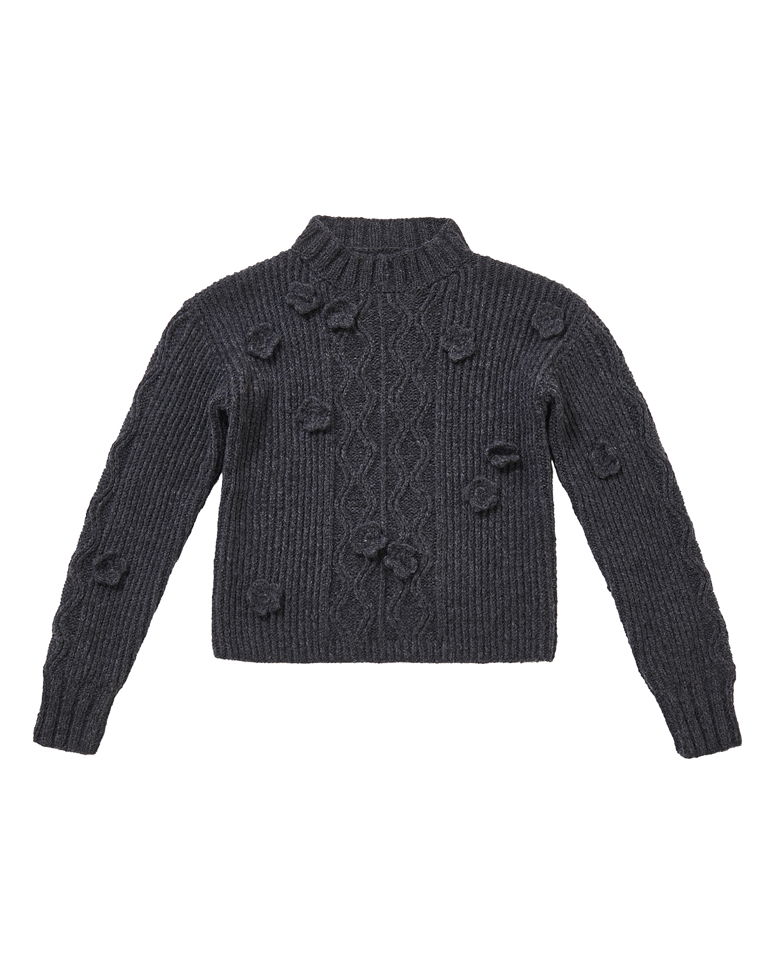 Anleitung Nr. 16904 Pullover mit Häkelblumen aus Brigitte No. 2 (Lana Grossa)