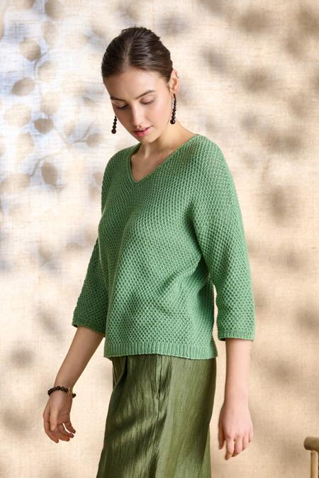 Anleitung Nr. 19533 Pullover aus Landlust Sommerseide