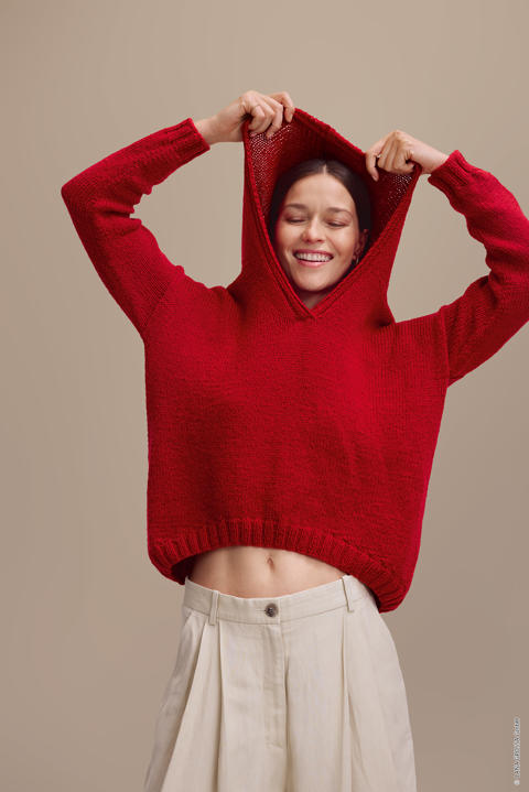 Anleitung Nr. 17665 Hoodie aus Cool Merino