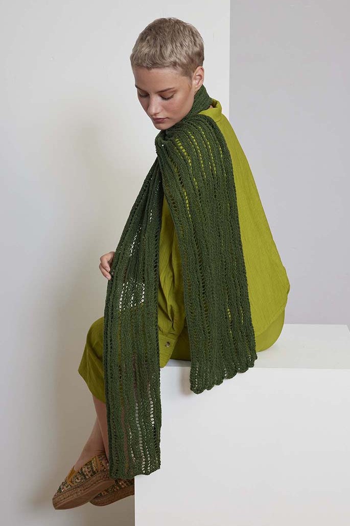 Anleitung Nr. 18388 Schal "Kenzie" aus Ananas (Lang Yarns)