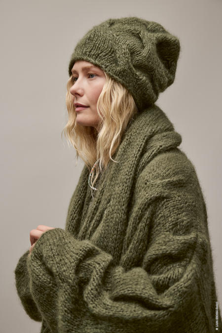 Anleitung Nr. 19236 Oversized-Cardigan aus Mohair di Gio