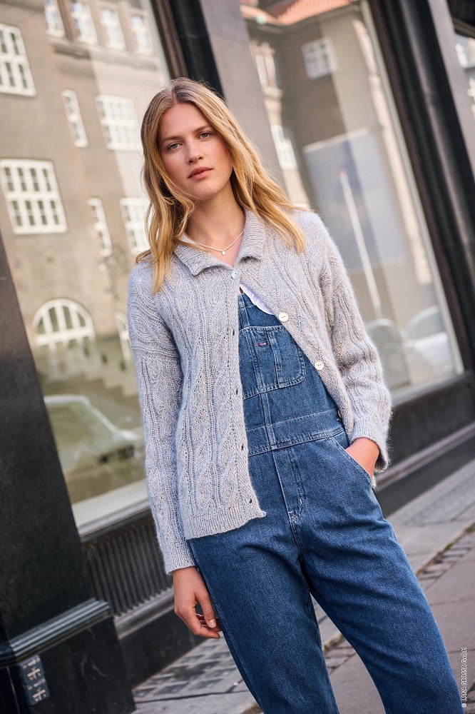 Anleitung Nr. 17915 Top-Down-Cardigan aus Ecopuno & Silkhair