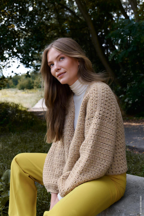 Anleitung Nr 17847 Kurzjacke aus Cool Merino Big