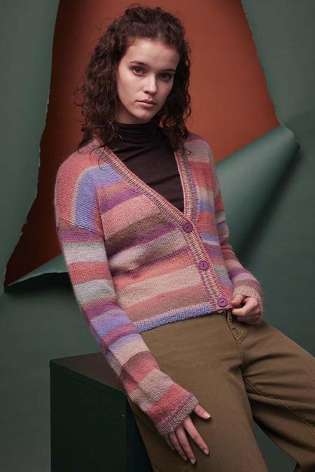 Anleitung Nr. 18884 Jacke "Shirley" aus Aurora (Lang Yarns)