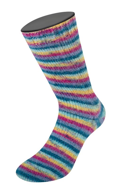 Cosy Socks Multi Stripes (Lana Grossa)