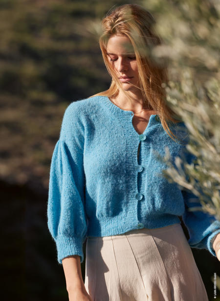 Anleitung Nr. 19476 Top-Down Jacke aus Setasuri Pearls