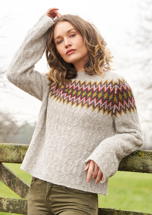 Anleitung Nr. R15835 Pullover "Jackie" aus Alpaca Classic