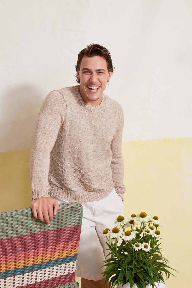 Anleitung Nr. 18381 Herrenpullover "Ron" aus Vaya (Lang Yarns)