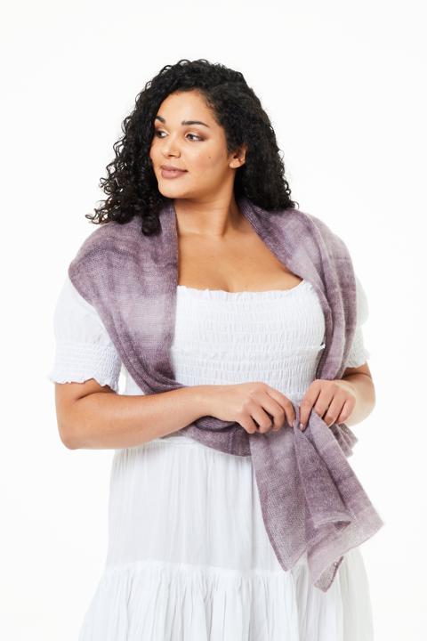 Anleitung Nr. R15383 Wrap "Bea" aus Kidsilk Haze Colour