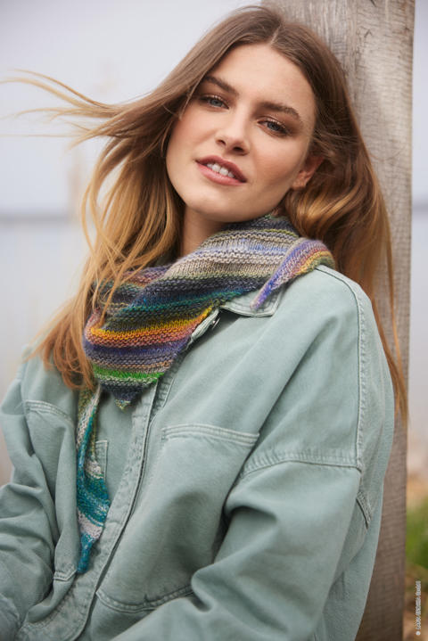 Anleitung Nr. 17594 Halstuch aus Cashmere Pure oder Colorissimo