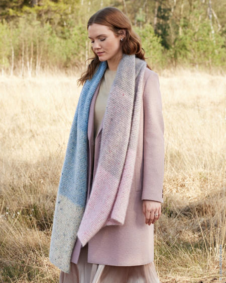 Anleitung Nr. 18779 Schal aus Natural Superkid Tweed