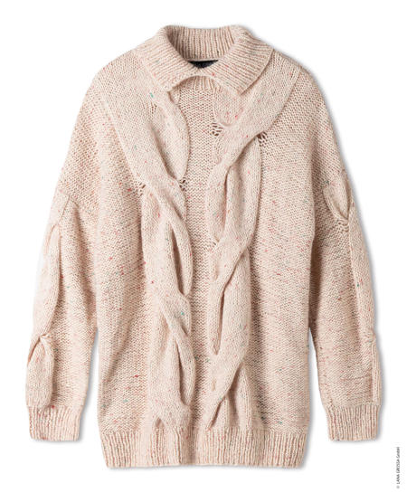 Anleitung Nr. 19225 Long-Sweater aus Ecopuno & Natural Superkid Tweed