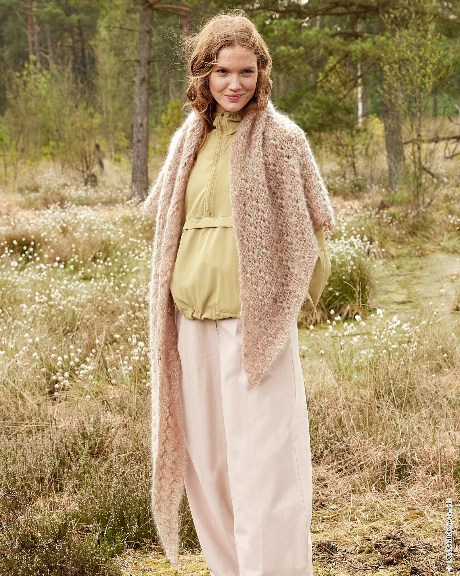 Anleitung Nr. 18776 Häkeltuch aus Natural Superkid Tweed