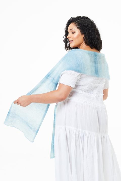 Anleitung Nr. R15383 Wrap "Bea" aus Kidsilk Haze Colour